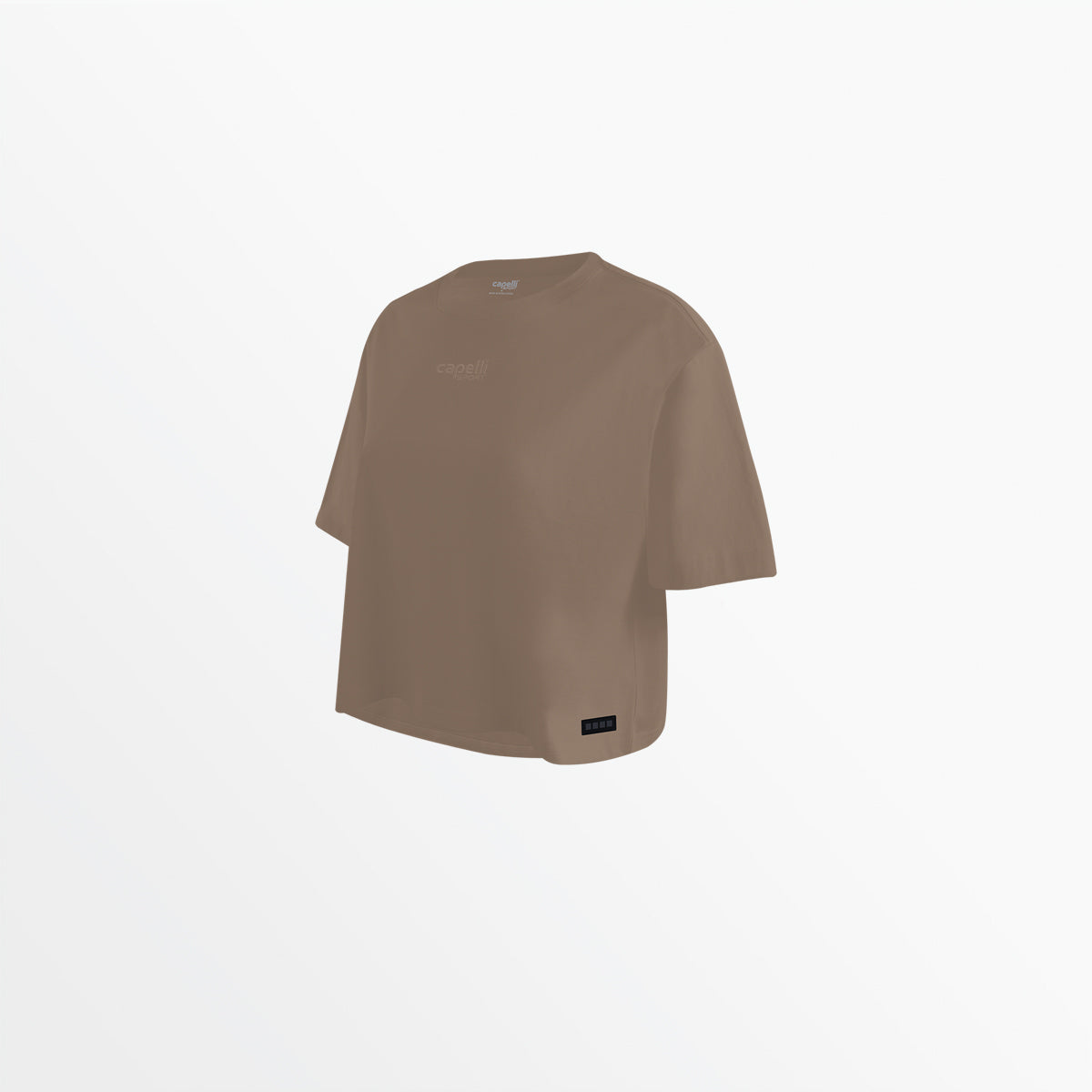 Women's Oversized Cropped T-Shirt in Tonal Colors - Casual Streetwear for Everyday Wear & Layering Outfits