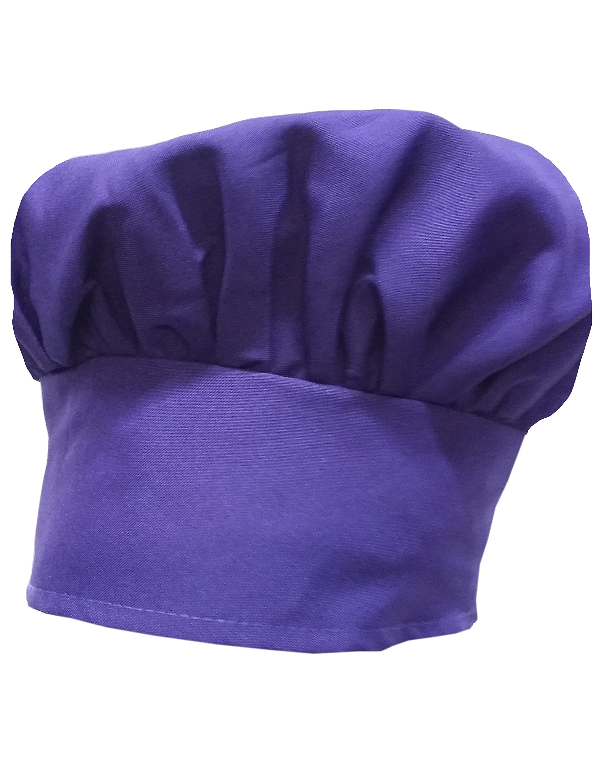 CHEFSKIN Adjustable Kids Chef Hat - Purple Mushroom Design for Children Cooking & Baking - Perfect for Home Kitchen, Dress Up, and Pretend Play