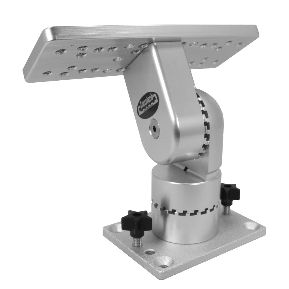 Traxstech Fishing Systems Adjustable Electronics Mount - Lift & Turn Base for Track System - Perfect for Kayak, Boat & Marine Fishing