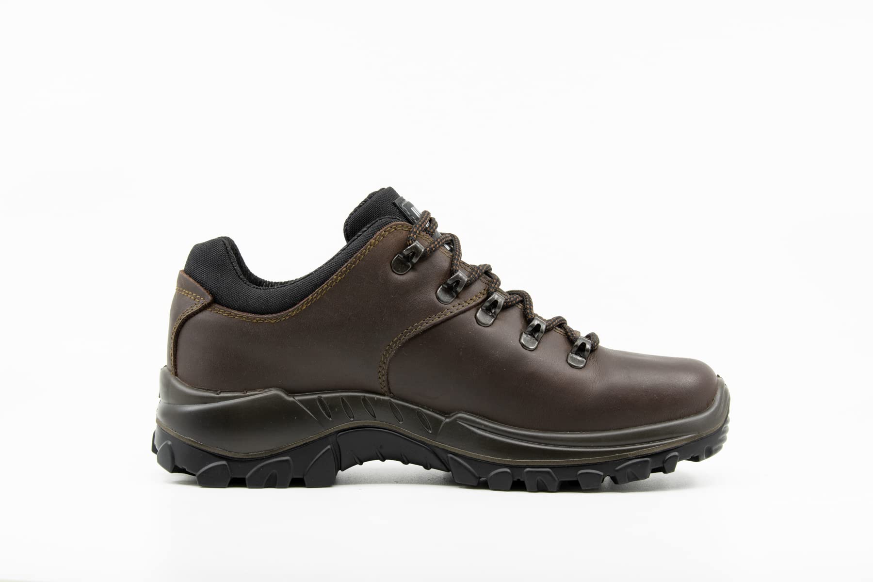 Grisport Unisex Trekking Hiking Shoes - Water-Repellent Leather Pull-On Climbing Boots for Men & Women (Dark Brown, EU 43) - Perfect for Outdoor Adventures, Mountain Climbing & Trail Walking