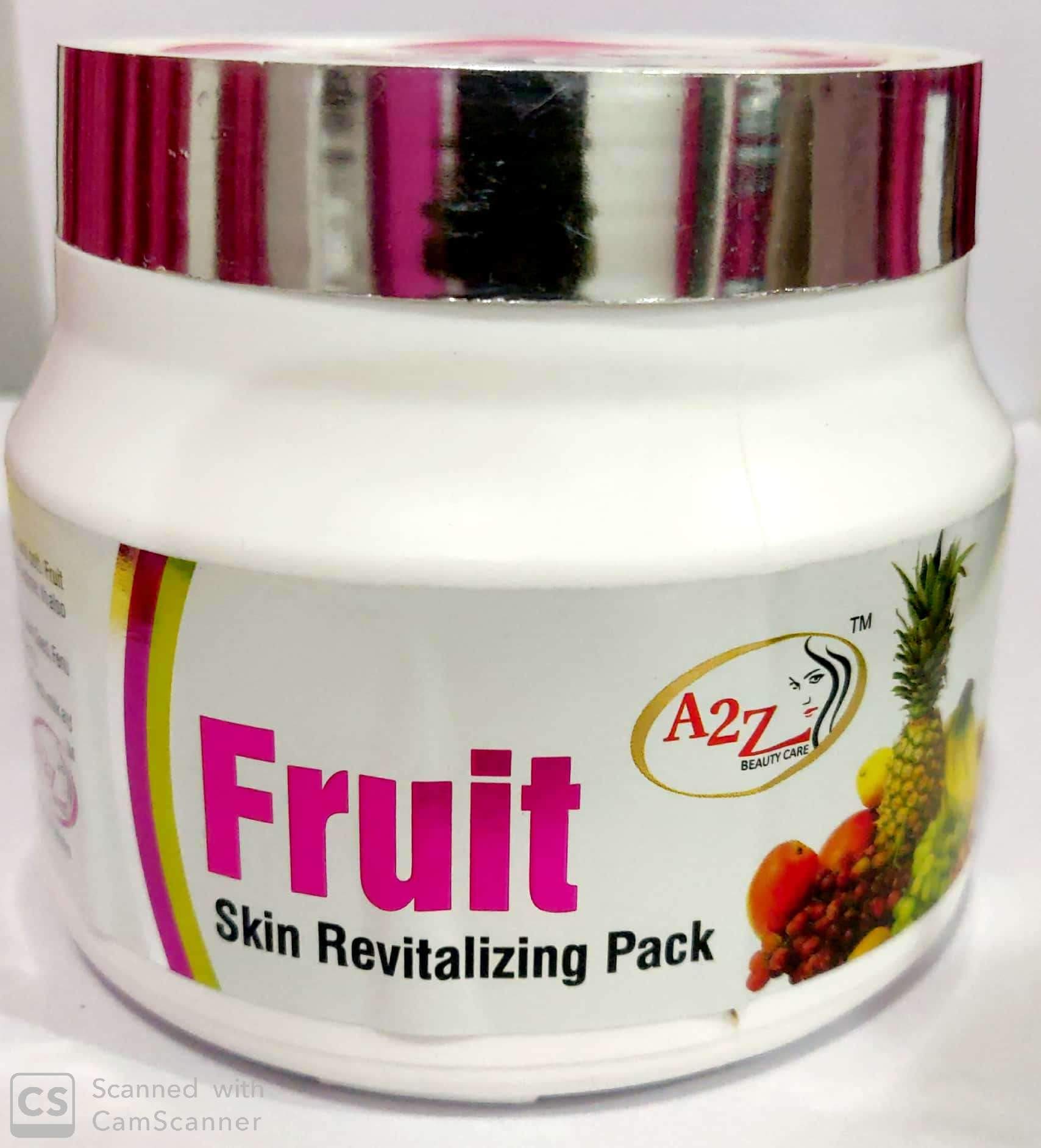 A2Z Fruit Skin Revitalizing Face Pack 500ml - Hydrating & Brightening Facial Mask for Glowing Skin - Perfect for Daily Skincare & Spa Nights