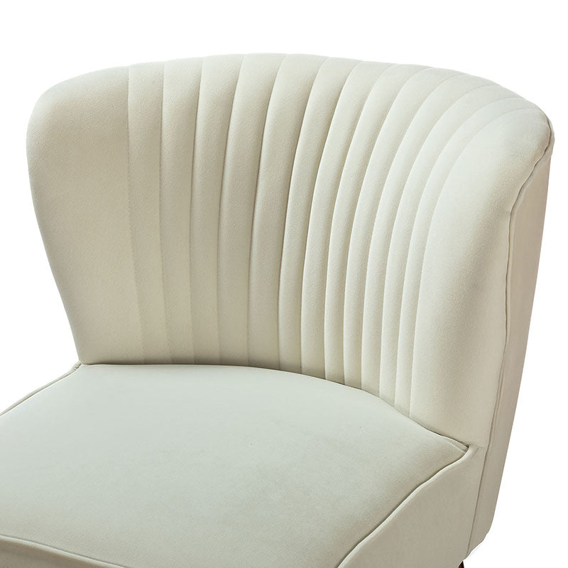 Lola Velvet Side Chair - Modern Upholstered Accent Chair for Living Room, Bedroom & Office - Soft Velvet Fabric with Sturdy Wooden Legs - Perfect for Dining, Lounge & Home Decor