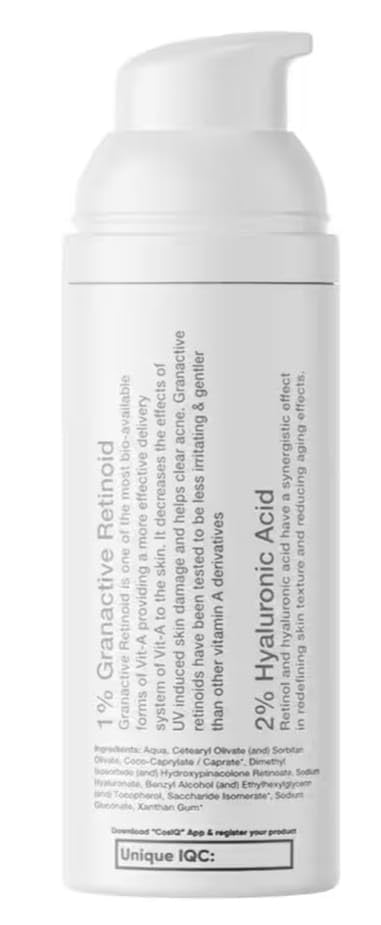 Granactive Retinoid Emulsion 2% - 30ml Anti-Aging Night Serum for Wrinkles, Fine Lines & Acne | Vitamin A Face Treatment for Youthful Skin | Perfect for Nighttime Skincare Routine
