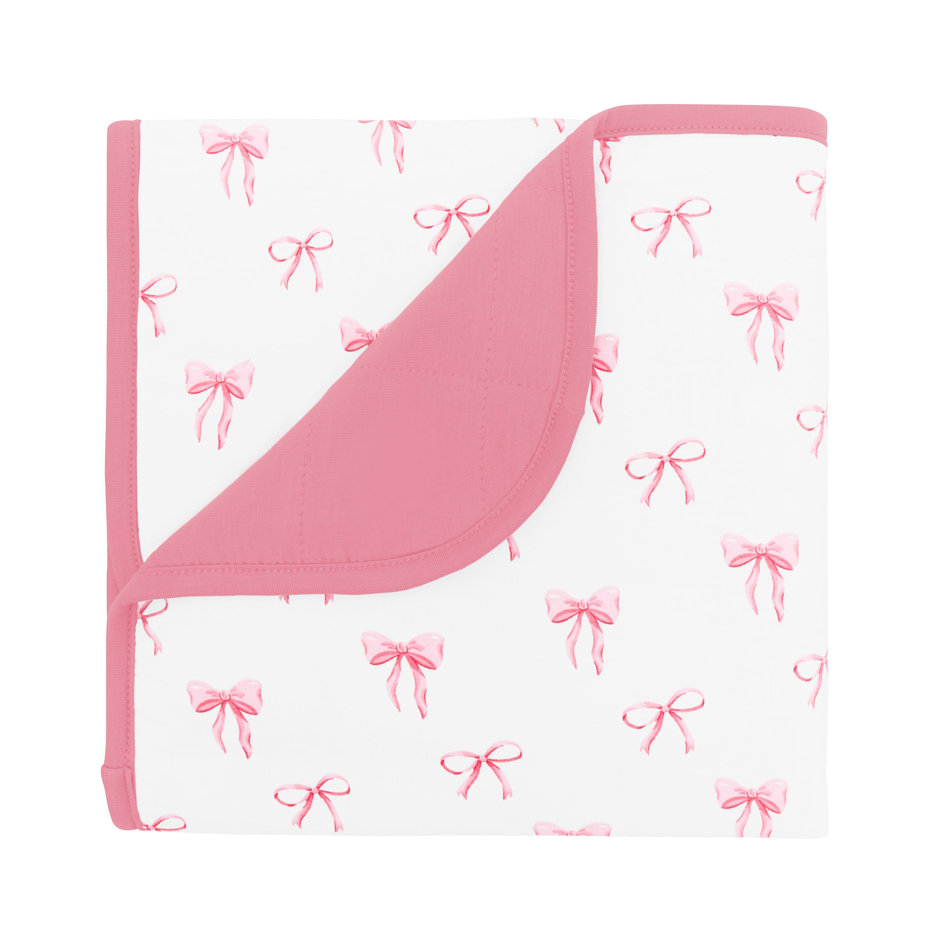 Soft Baby Blanket with Bow - Cozy & Adorable for Newborns, Infants & Toddlers - Perfect for Nursery, Stroller, Swaddling & Gift Giving