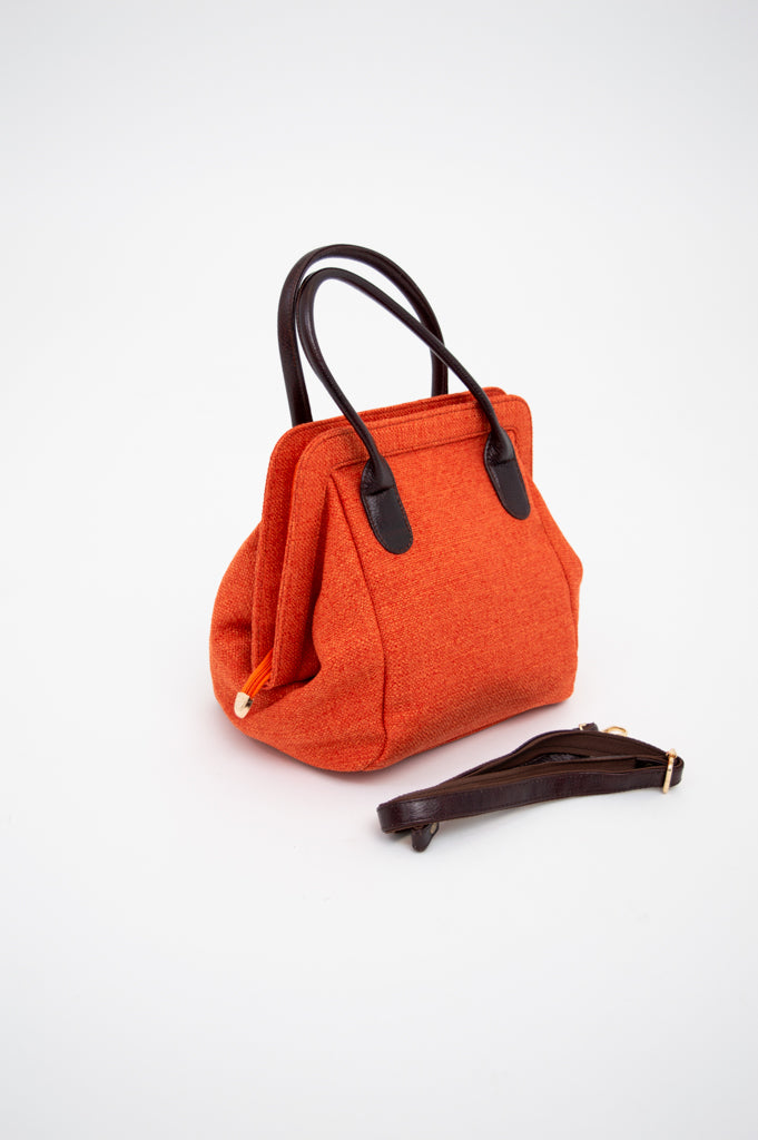 Kelly Handbag 800 - Stylish Orange Leather Crossbody Purse for Women | Perfect for Work, Travel & Everyday Use