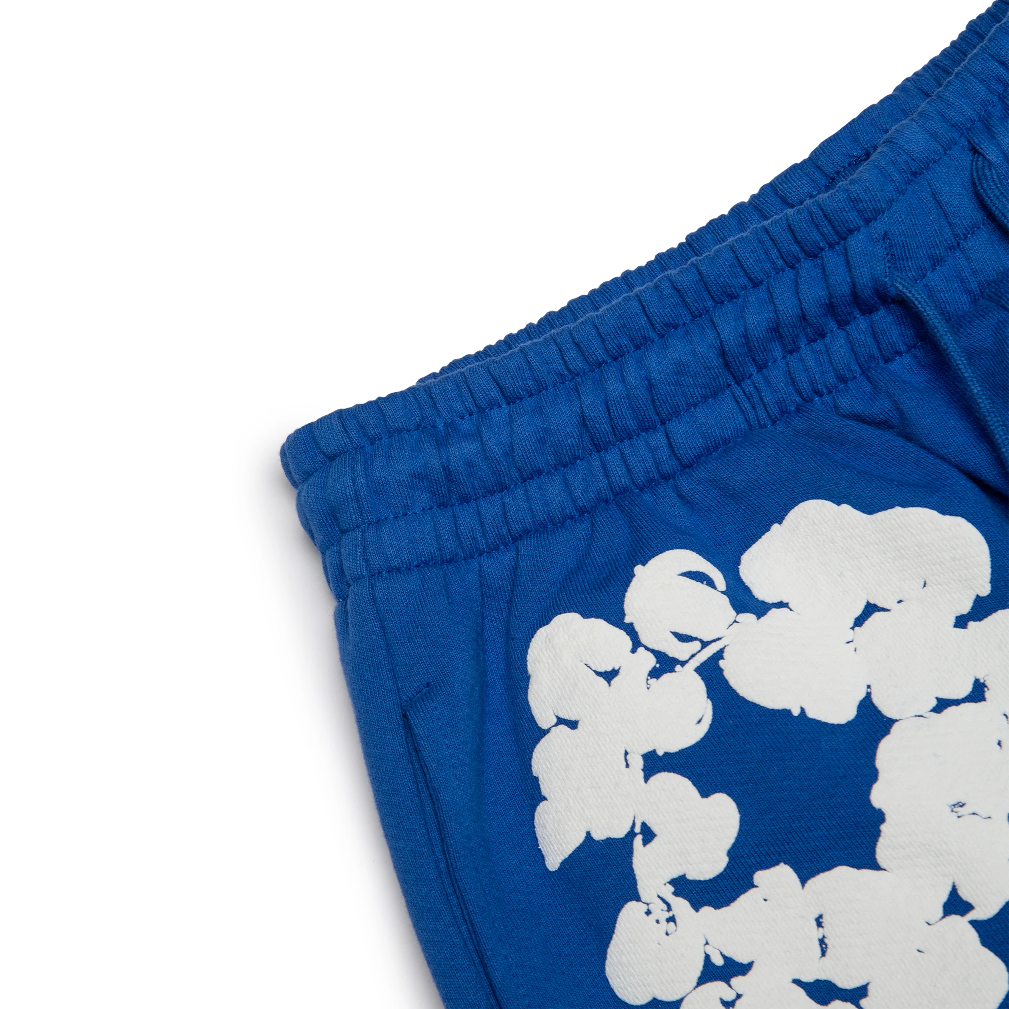 Denim Tears Cotton Wreath Royal Blue Sweatpants for Men - Comfortable Casual Joggers for Streetwear & Lounge Wear