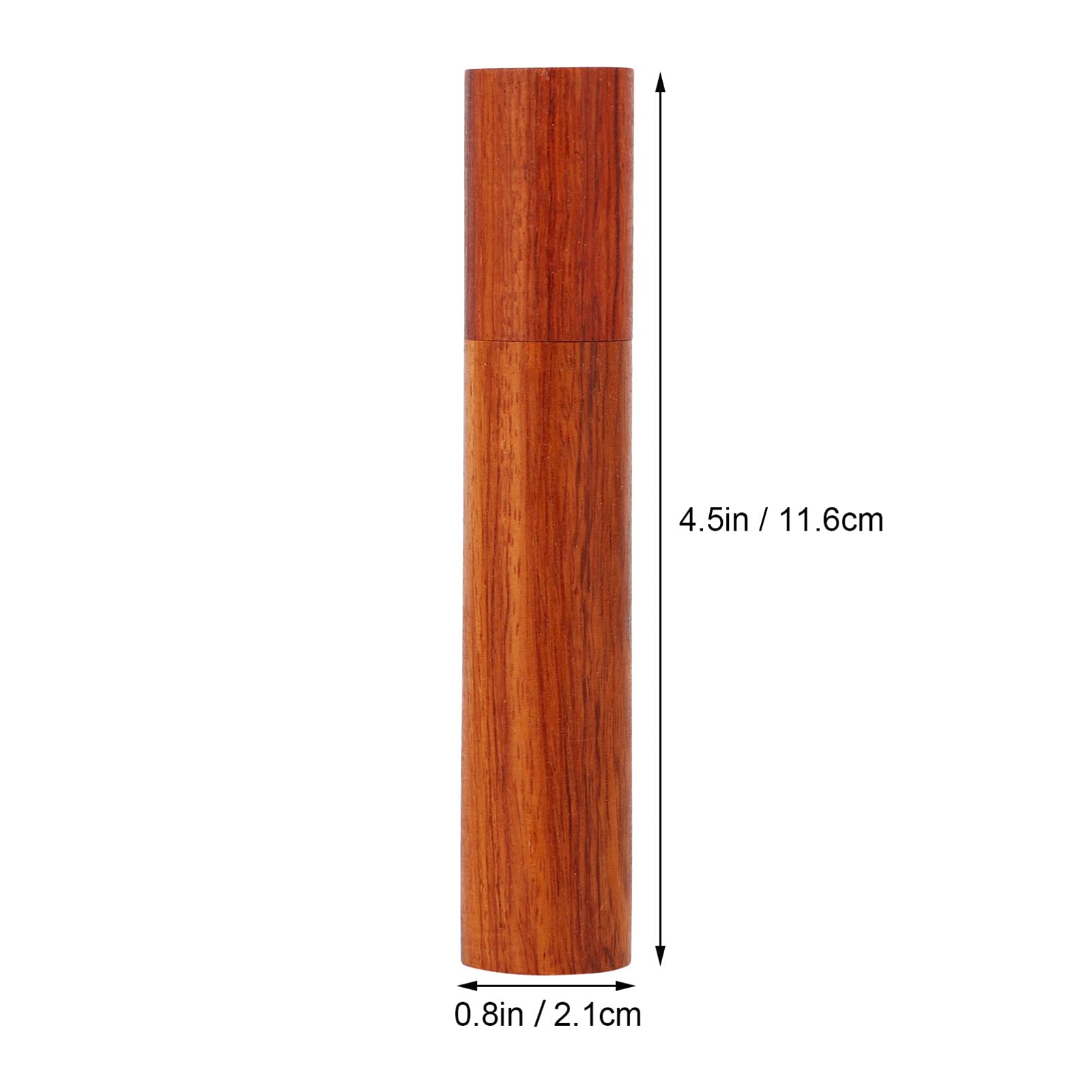 HEALLILY 2-Pack Wooden Incense Stick Storage Tubes with Lid - Airtight Aromatic Container for Travel & Home Use - Perfect for Organizing Incense Sticks, Essential Oils, and Herbs in Bedroom, Yoga Studio, or Meditation Space