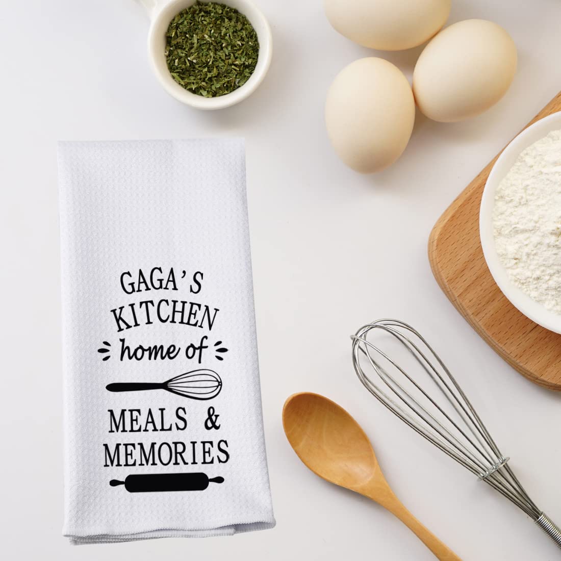 Funny Gaga's Kitchen Towel - Cute and Absorbent Dish Towel for Cooking, Cleaning & Decor - Perfect for Home, Gifts & Gaga's Kitchen Fans - Ideal for Daily Use, Parties & Themed Kitchens