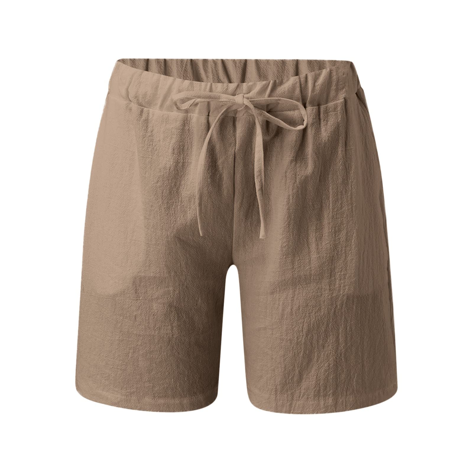 Women's High Waisted Summer Shorts - Lightweight Comfy Beach Shorts with Pockets for Outdoor Activities