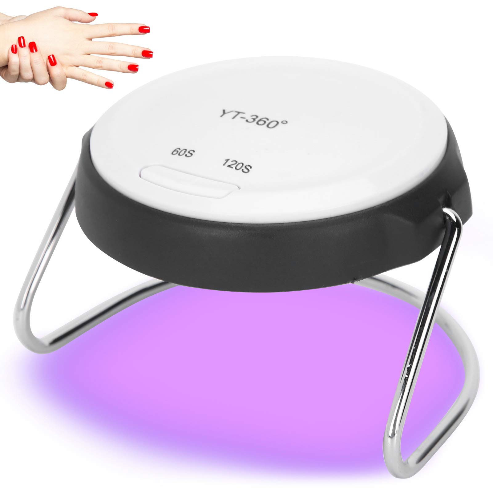 18W LED UV Nail Dryer - Portable Gel Polish Curing Lamp for Home & Salon Use | Fast Drying Nail Art Machine for Manicure & Pedicure | Perfect for DIY Nails and Professional Nail Technicians