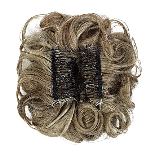 Classic Curly Chignon Hairpiece Bun - Elegant Synthetic Hair Bun for Women | Perfect for Weddings, Prom, Cosplay & Everyday Hairstyles