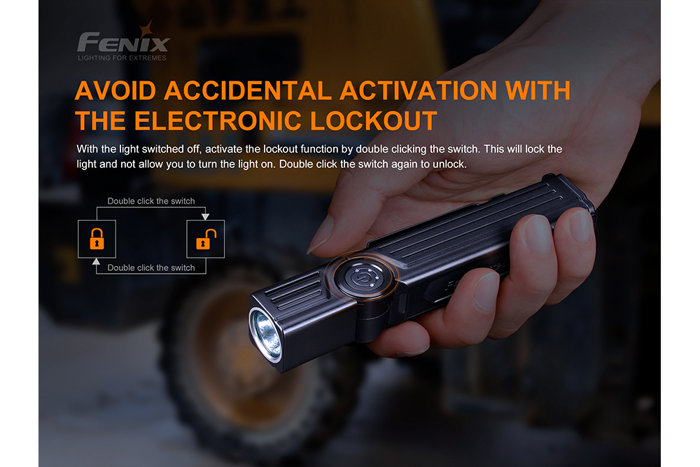 Fenix WT25R Rechargeable LED Flashlight - 1000 Lumens High Brightness, Adjustable Head for Camping, Hiking & Emergency Use