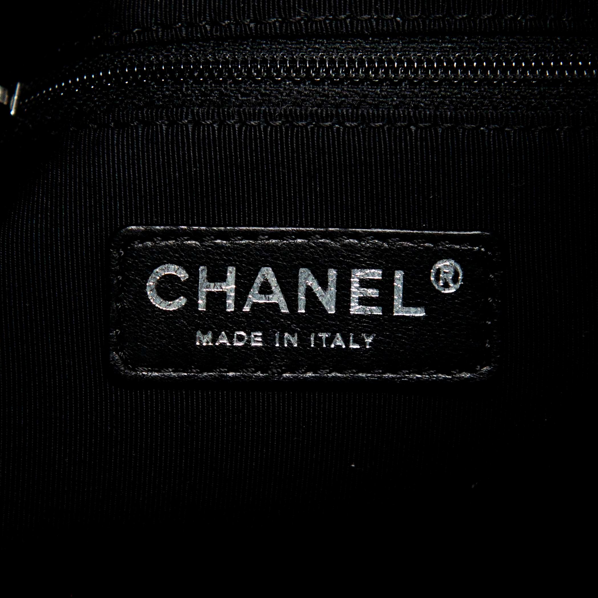 Chanel Black Vinyl XL Cabas Hobo Bag - Luxury Designer Shoulder Tote for Women | Perfect for Work, Travel & Everyday Use