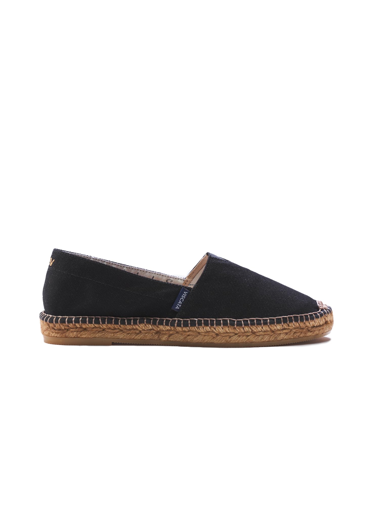 VISCATA Barceloneta Women's Espadrille Flats - Handmade in Spain | Organic Cotton Canvas Slip-On Shoes with 100% Natural Jute Sole | Lightweight & Comfortable for Beach, Summer, Casual Wear & Travel