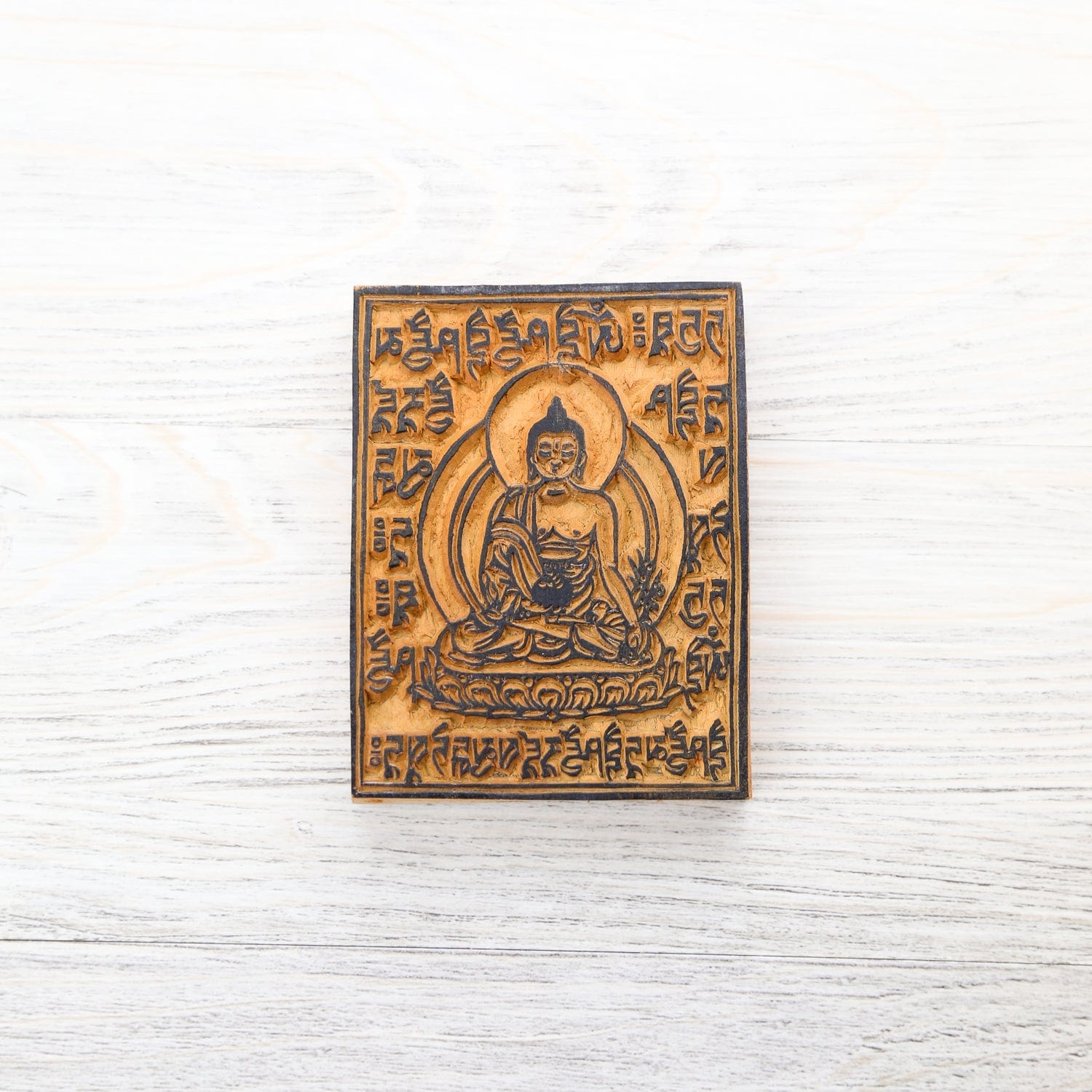 Hand Carved Himalayan Wood Printing Blocks for Fabric & Paper - Eco-Friendly DIY Stamps for Crafts, Scrapbooking & Home Decor