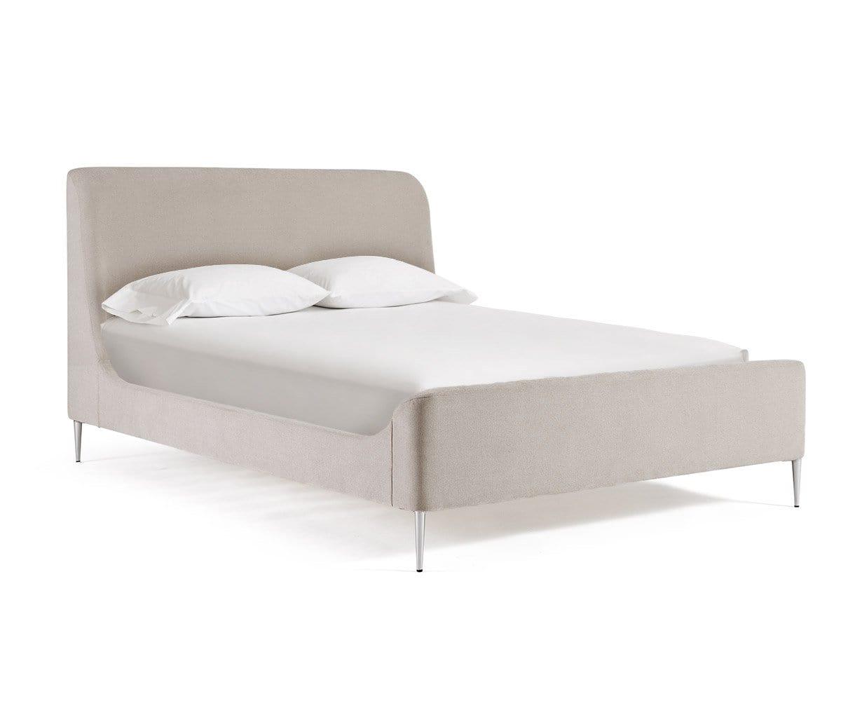 Addie Upholstered Bed - Queen Size Fabric Platform Bed Frame with Button Tufted Headboard - Perfect for Modern Bedroom, Guest Room & Master Suite