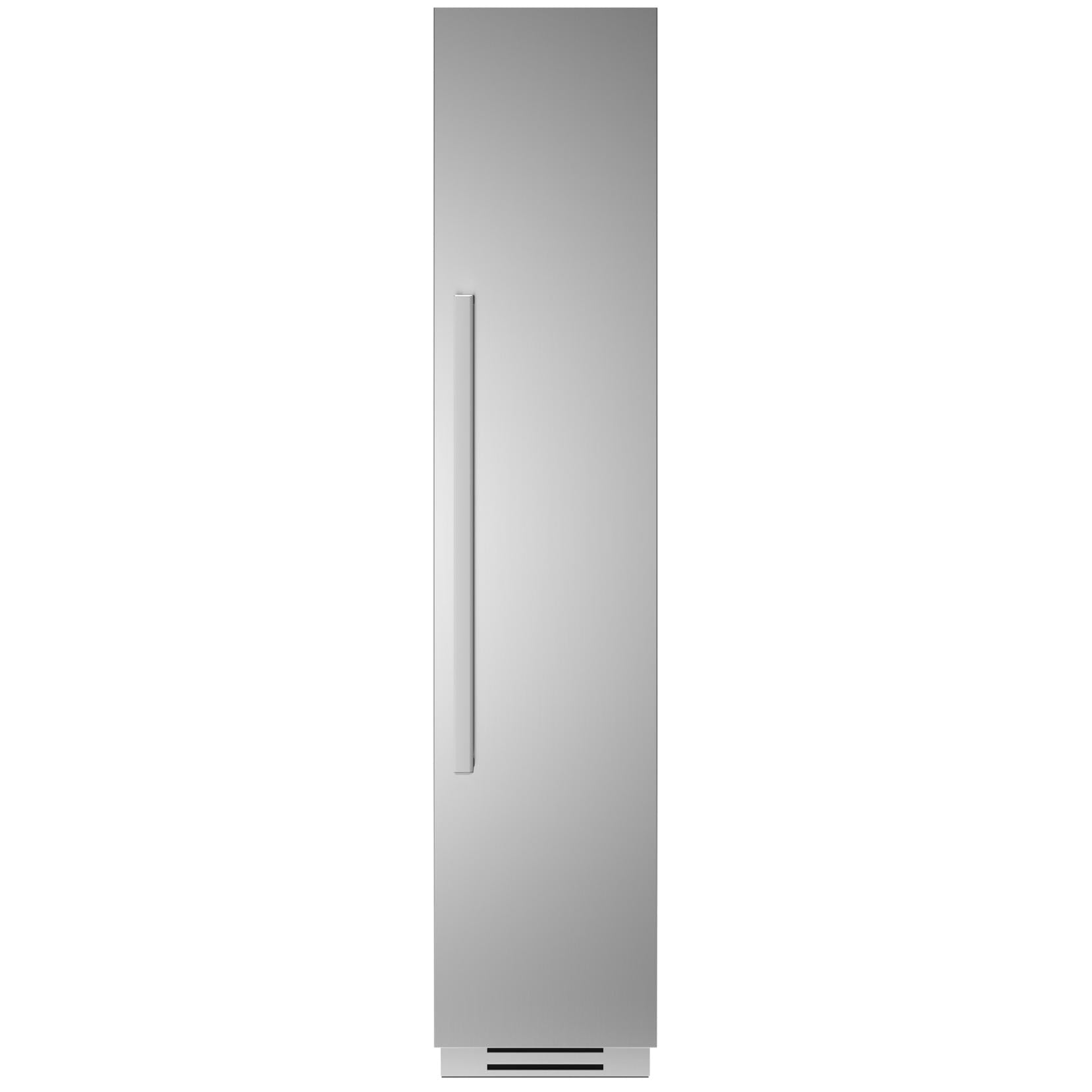 Bertazzoni 8.2 cu.ft. Upright Freezer with Ice Maker - Energy Efficient Stainless Steel Refrigerator for Home, Kitchen, or Restaurant Use (Model REF18FCIPIXR/23)