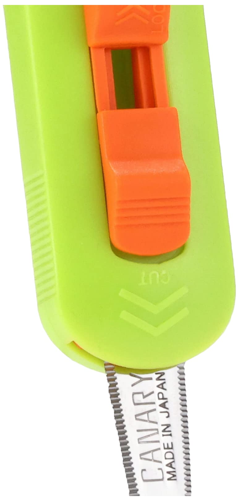 CANARY DC-15 Retractable Box Cutter - Japanese-Made Mini Utility Knife with Safety Lock (Green) - Perfect for Package Opening, Crafting & Office Use