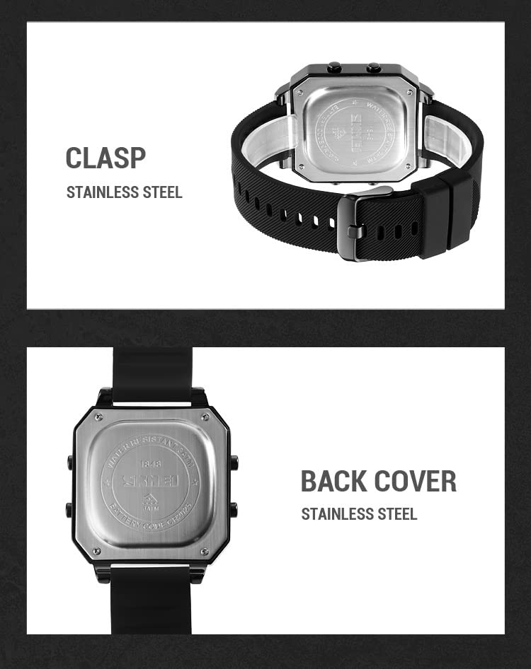 MASTOP Digital Sports Watch for Men & Women - Large Easy-to-Read Numbers, Waterproof Stopwatch with Countdown Timer | Perfect for Running, Swimming, Gym Workouts & Outdoor Activities