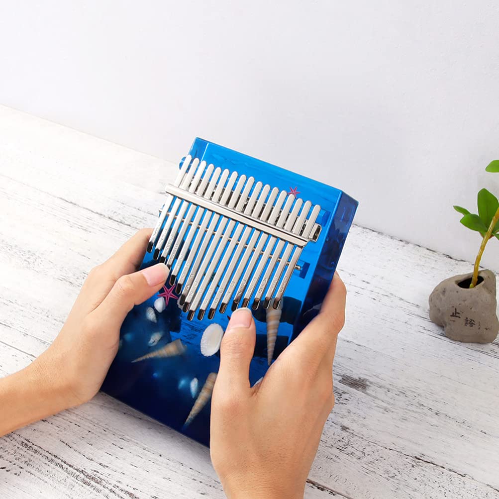 EXCEART 17 Keys Kalimba Resin Molds Set - Crystal Epoxy Silicone DIY Thumb Piano Mold for Resin Casting & Handmade Crafts | Perfect for DIY Jewelry Making, Home Decor & Musical Instrument Projects