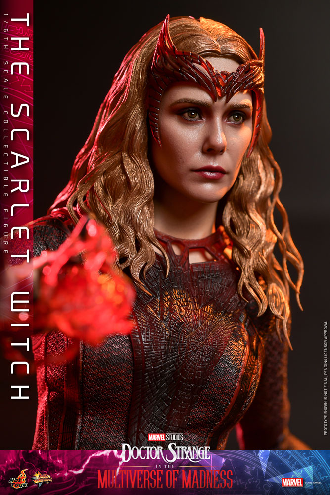 Hot Toys Marvel Doctor Strange in the Multiverse of Madness The Scarlet Witch 1/6 Scale Collectible Action Figure - Perfect for Marvel Fans & Collectors, Display for Home or Office Decor