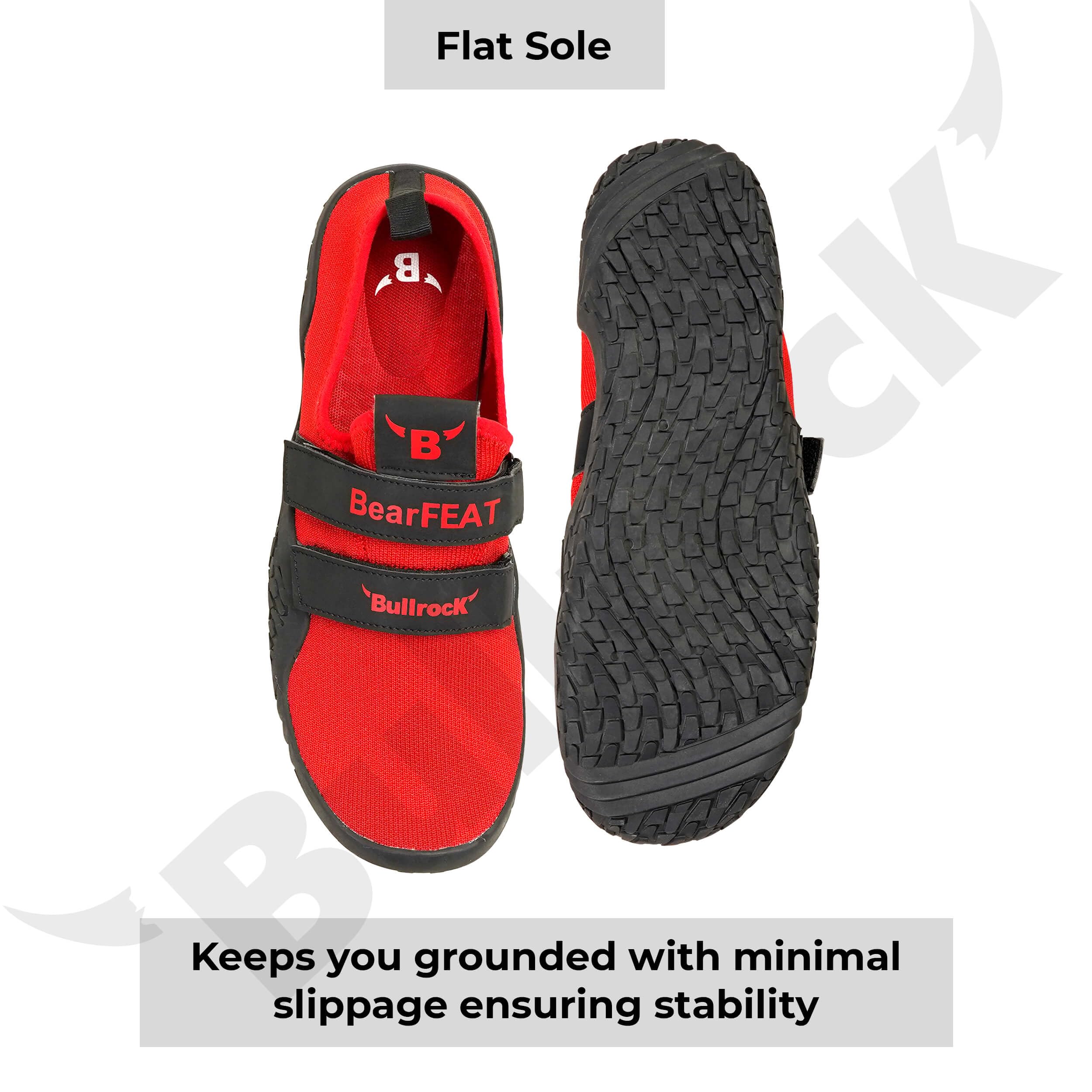 Bullock Deadlift Shoes for Powerlifting & Weightlifting – BearFEAT Flat Cross Training Shoes | Gym Workout & Strength Training Footwear | Ideal for Squats, Deadlifts & Olympic Lifts