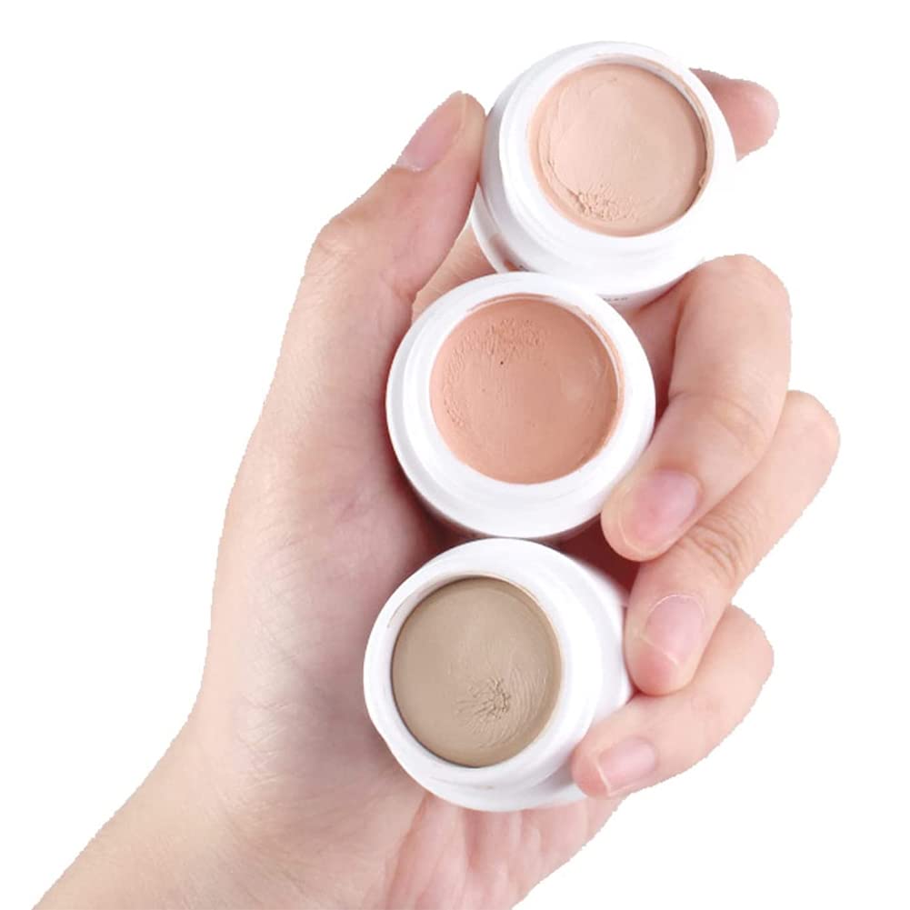 Long-Lasting Waterproof Concealer for Sensitive Skin - Full Coverage, Moisturizing Makeup with Concealer Brush (3 Colors) - Perfect for Daily Wear, Special Occasions & Photo Shoots