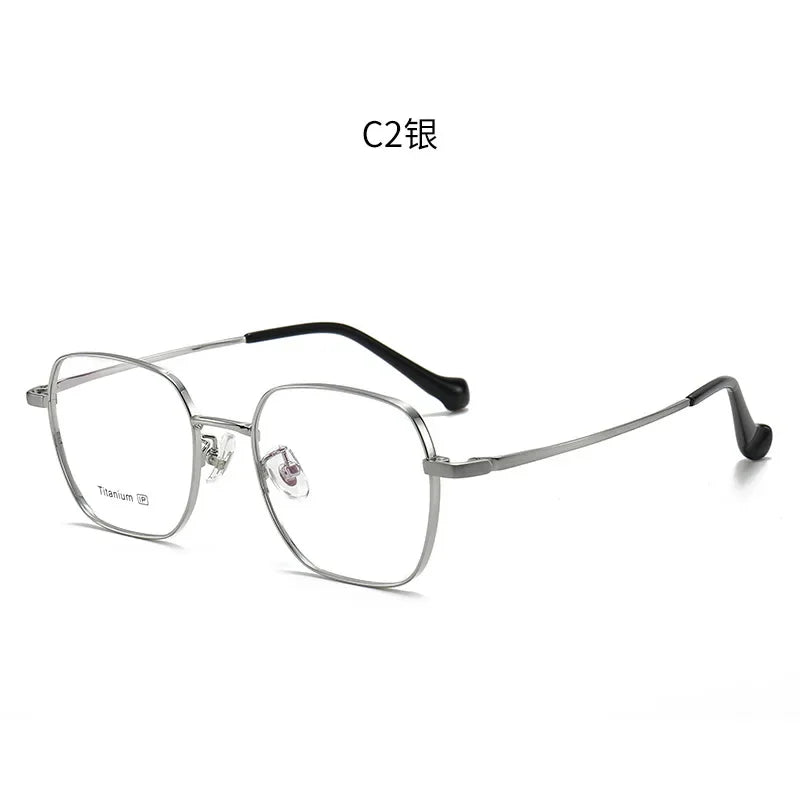 Aror Women's Full Rim Square Polygon Titanium Eyeglasses 495026 - Lightweight & Durable Glasses for Work, Reading & Fashion