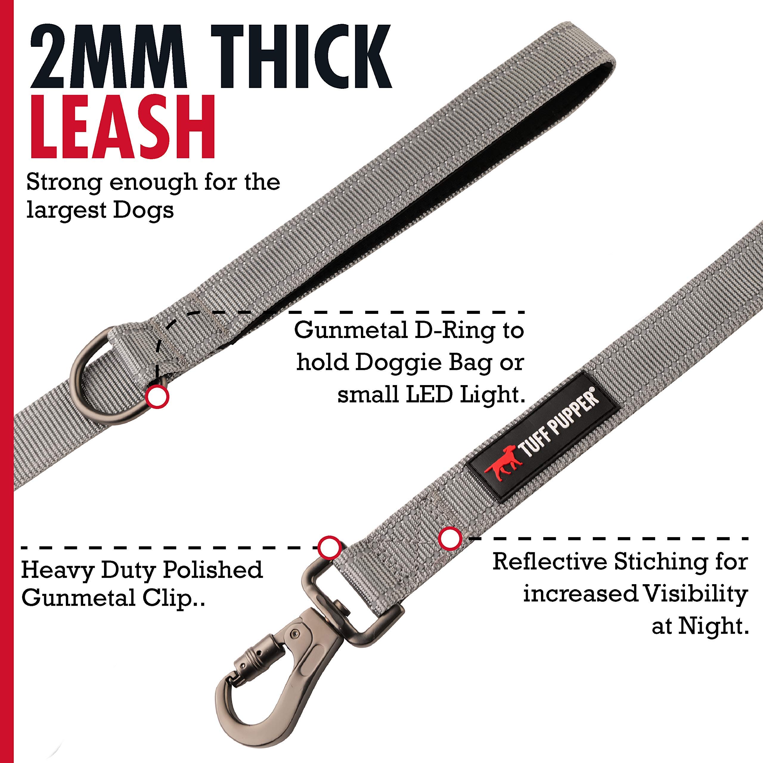 Tuff Pupper Avail Heavy Duty Dog Leash and Collar Set (19-23