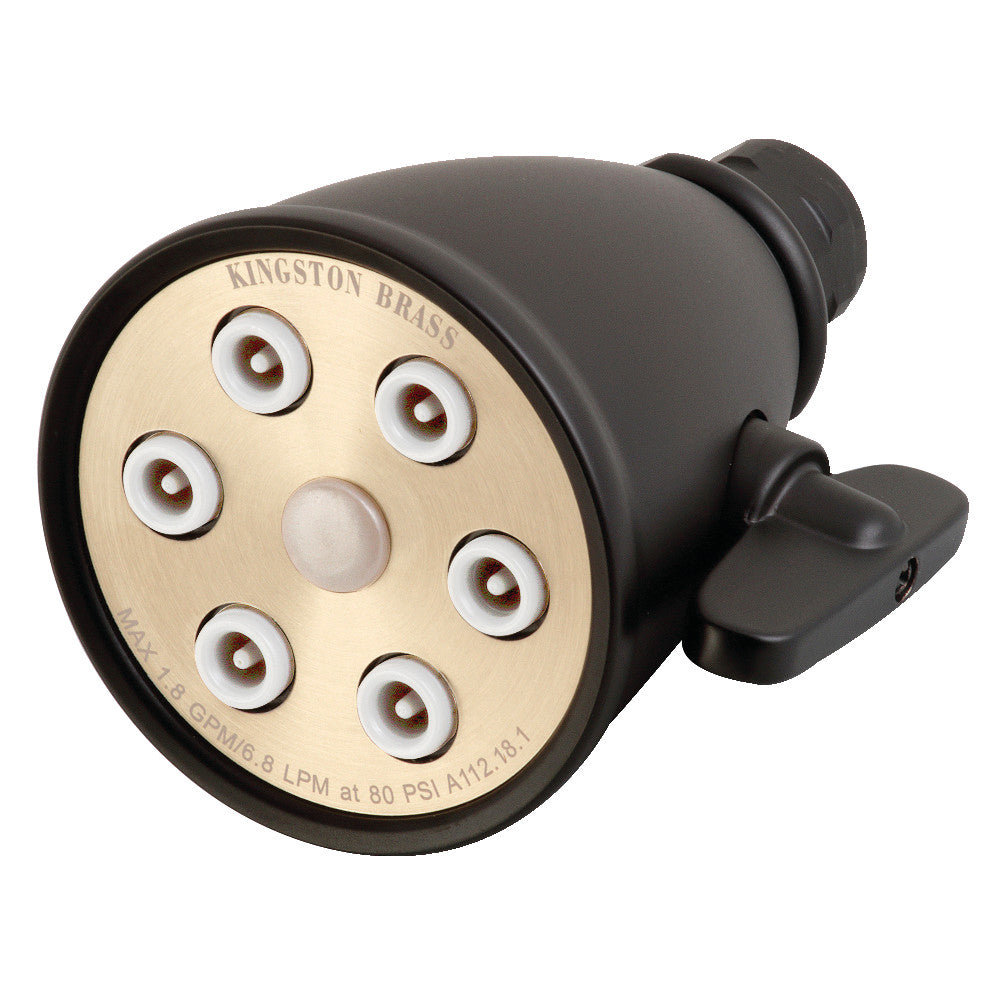 Kingston Brass K138A7 Victorian Adjustable Jet Spray Shower Head - High Pressure Rainfall Showerhead for Bathroom Spa Experience, Perfect for Relaxation and Water Conservation
