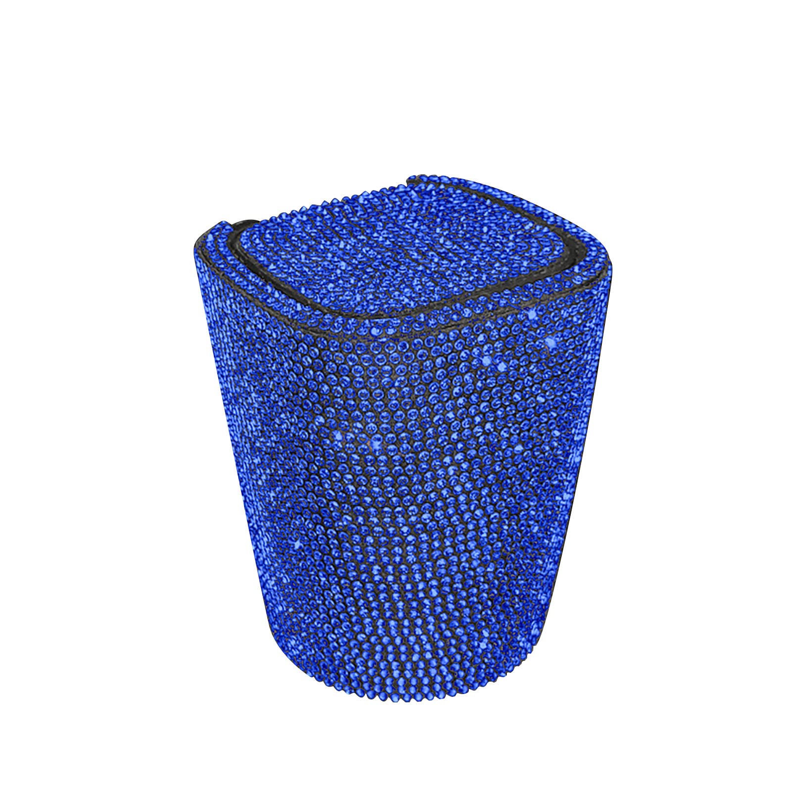 CLVELLI Smell-Proof Crystal Diamond Car Ashtray with Lid - Blue LED Light, Portable Cup Holder Ashtray for Cars, Mini Trash Can | Perfect for Road Trips, Smoking Areas & Vehicle Organization (Blue, One Size)