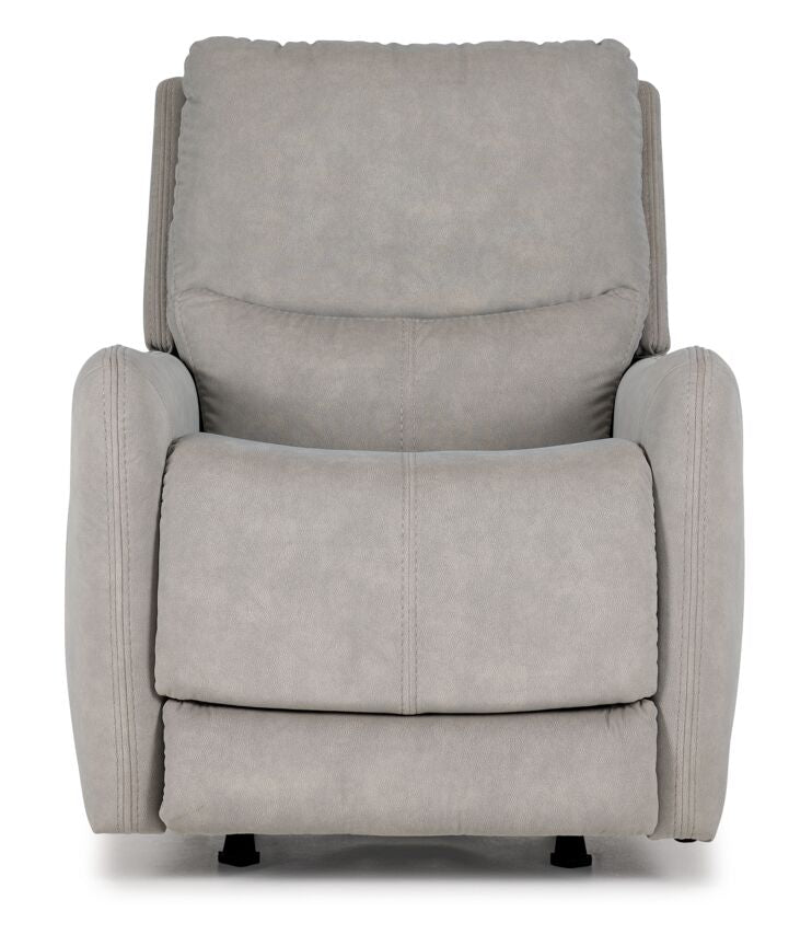 Chase Power Rocker Recliner Chair - Grey Upholstered Electric Lift Recliner with Remote Control for Living Room, Home Theater & Relaxation