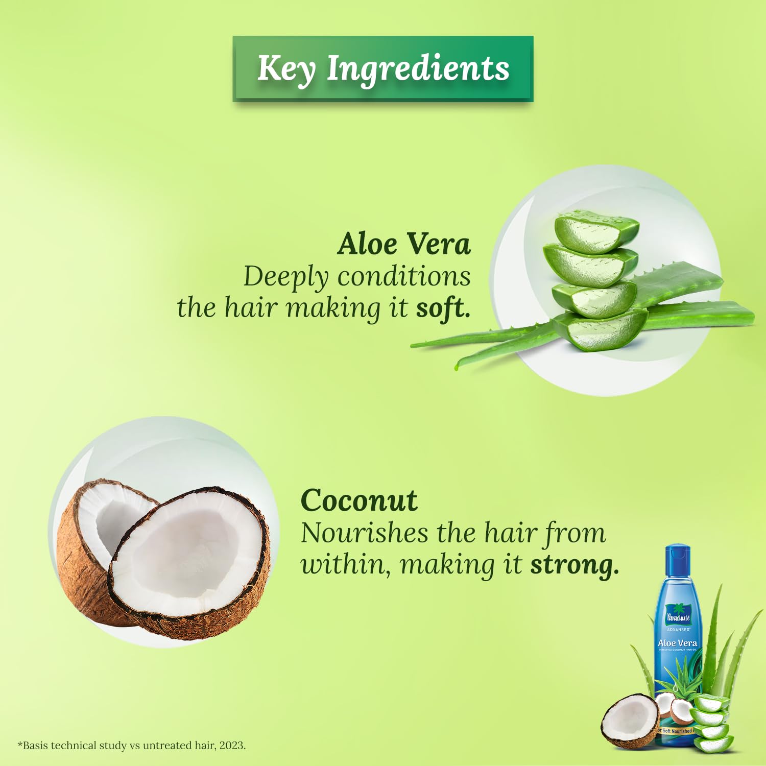 Parachute Advanced Aloe Vera Enriched Coconut Hair Oil - 75ml | Deep Conditioning Treatment for Dry, Damaged Hair | Perfect for Daily Hair Care & Scalp Massage