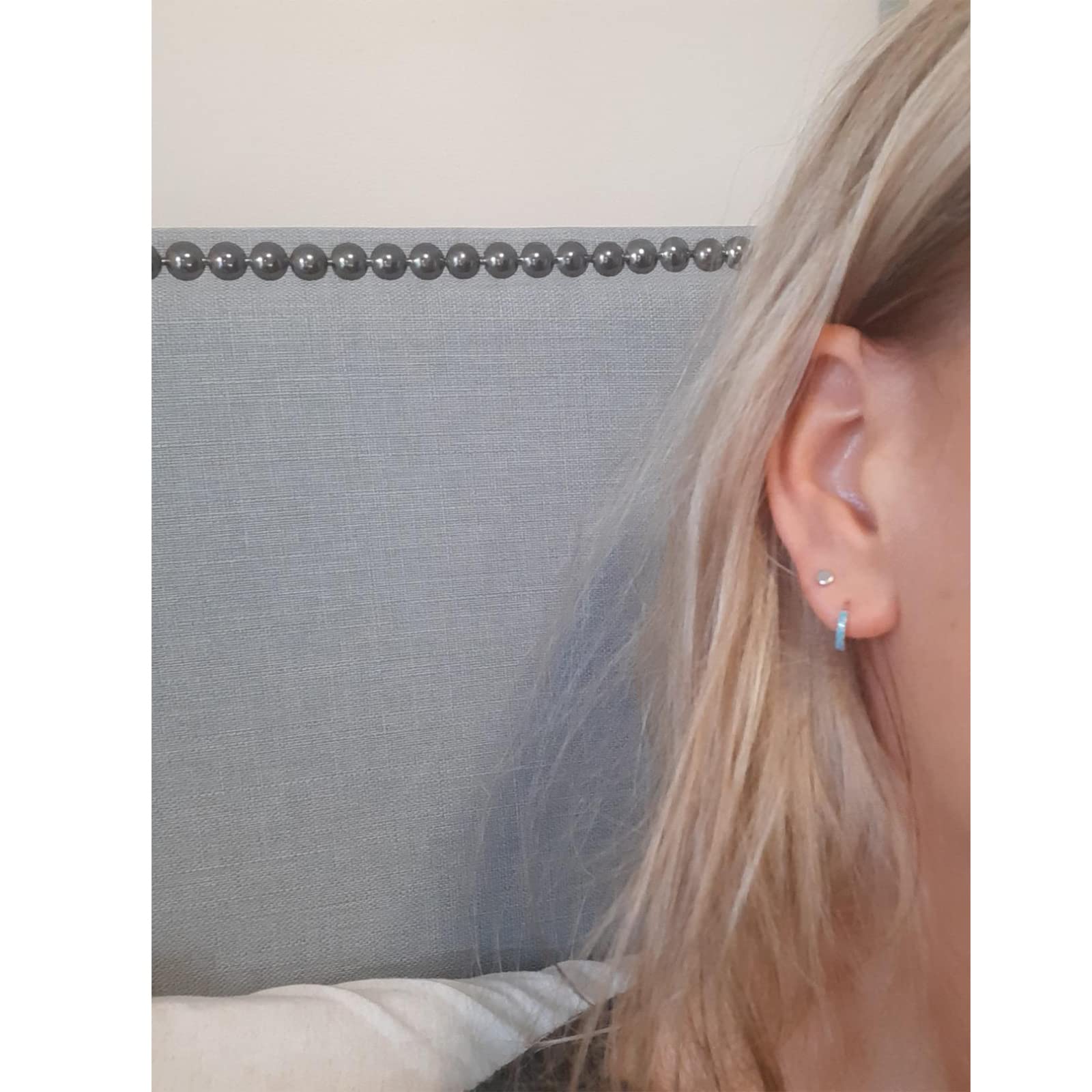 Sterling Silver Huggie Hoop Earrings with 14k Gold Plating - Small Spike Cute & Edgy Design for Women | Perfect for Everyday Wear, Parties & Gifts