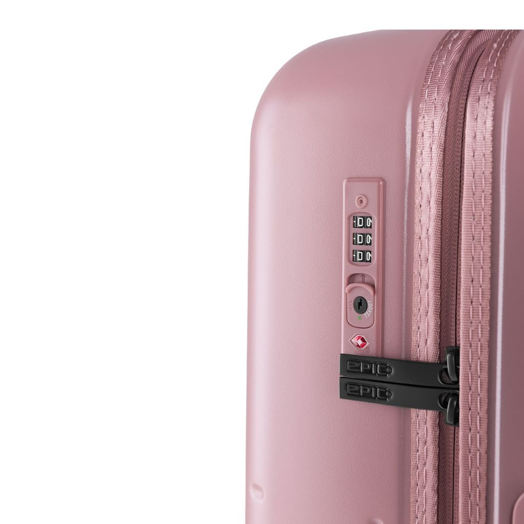 55cm Lightweight Carry-On Suitcase with 360° Spinner Wheels - Pink | Perfect for Air Travel, Weekend Getaways & Business Trips