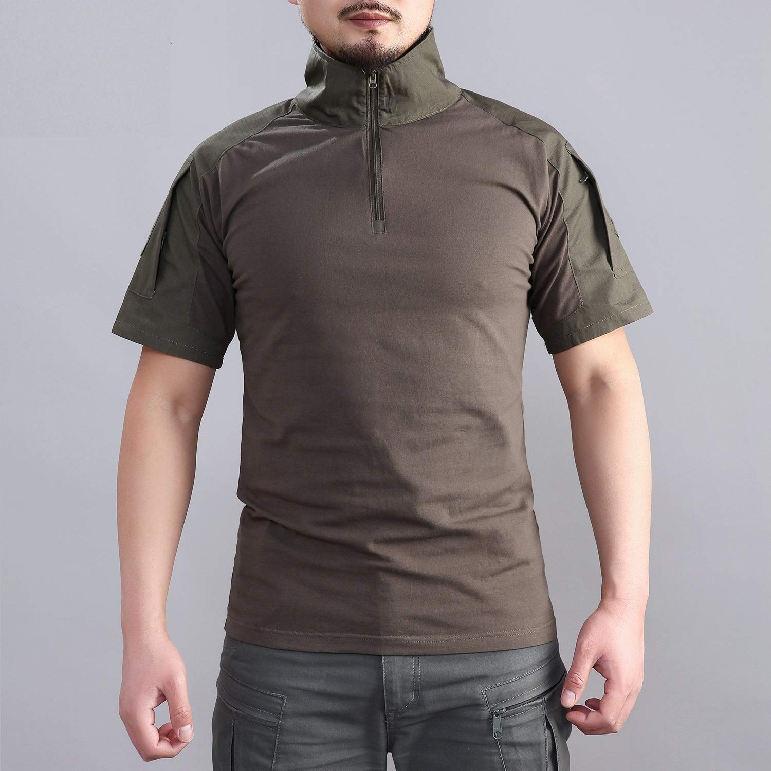 Shanghai Story Men's Tactical Military Combat Shirt - Breathable Cotton Blend for Special Ops & Outdoor Adventures | Perfect for Hiking, Airsoft & Tactical Training
