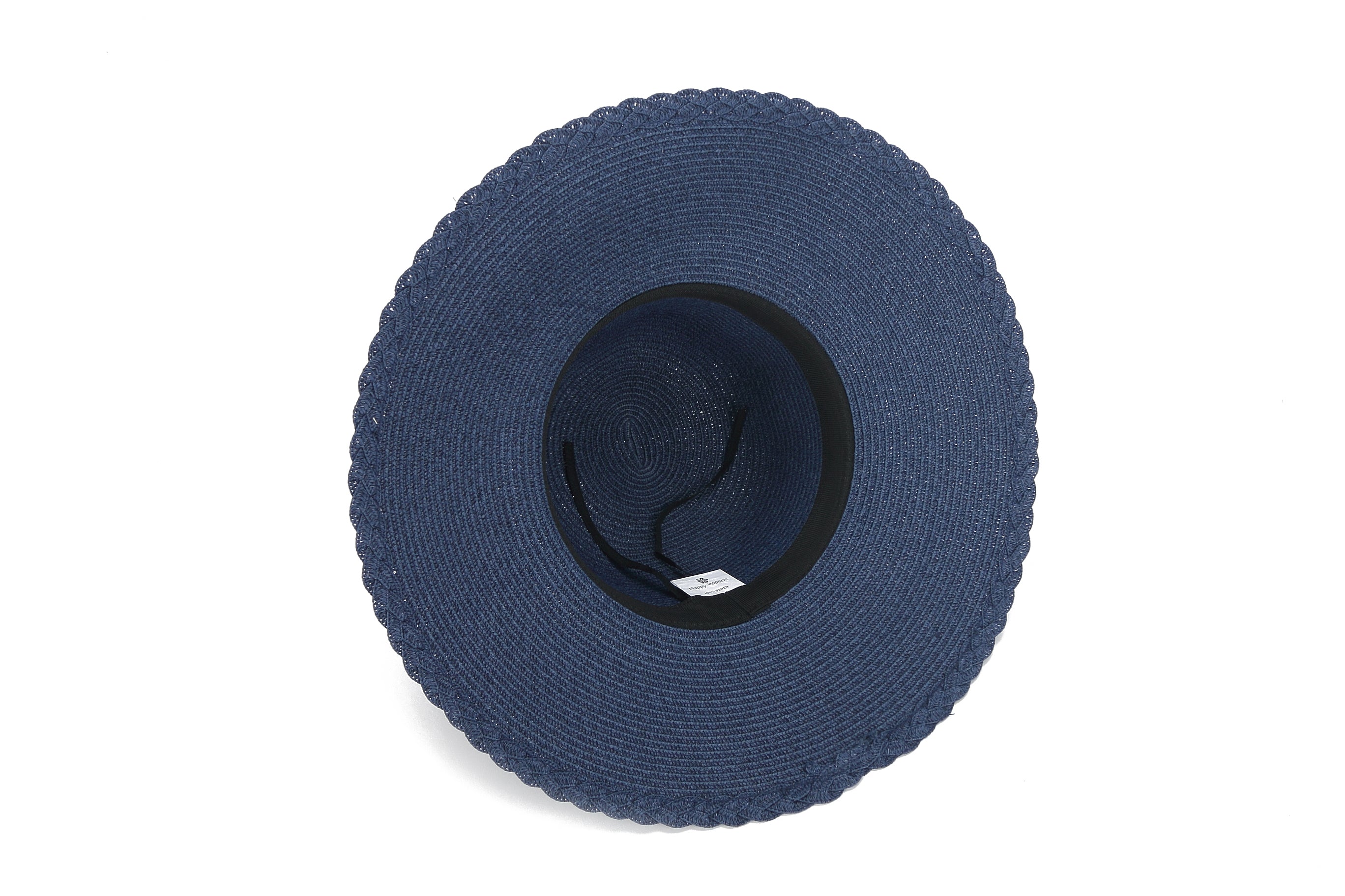 Sunflower Navy Round Hat for Women - Summer Beach Sun Protection & Outdoor Fashion Accessory