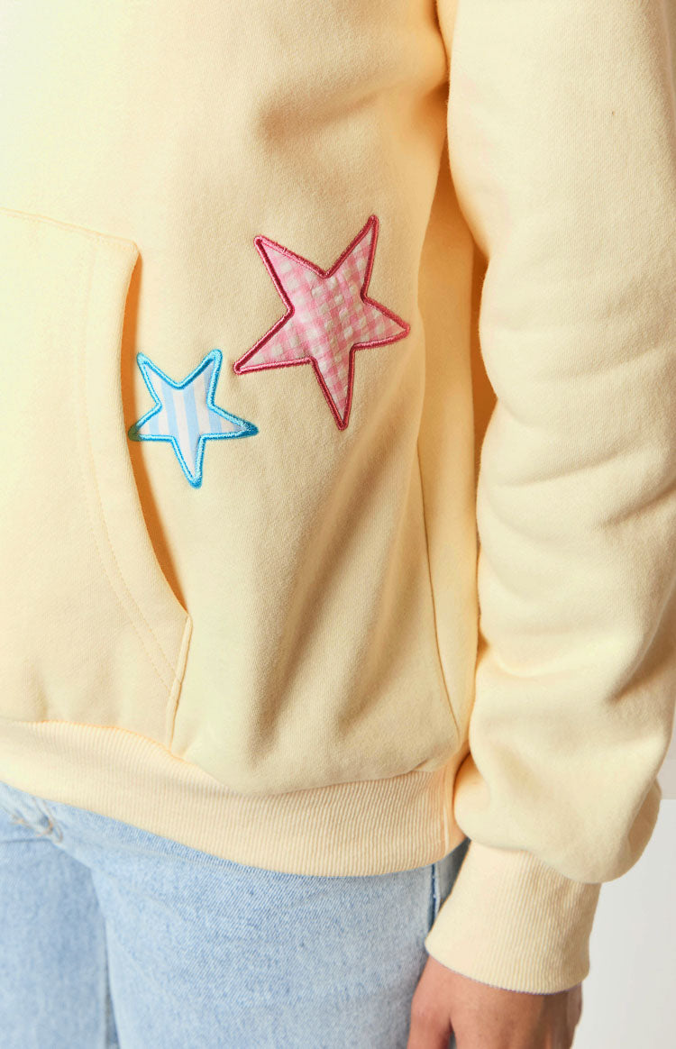 Beginning Cream Star Hoodie - Soft & Cozy Pullover Sweatshirt for Men & Women | Perfect for Casual Wear, Street Style & Loungewear