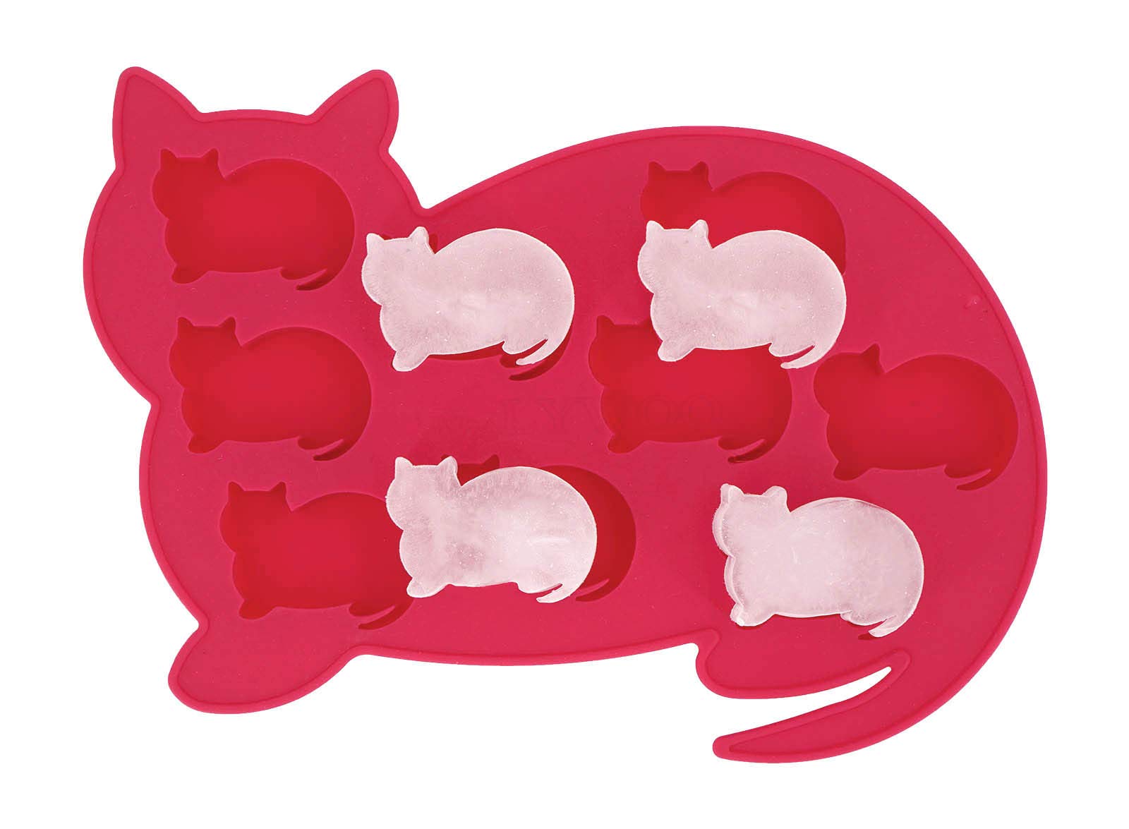 Cat Shaped Silicone Ice Cube Tray & Treat Mold - Fun Kitty Ice Cubes for Drinks & Baking - Perfect Cat Lover Gift for Birthday, Christmas, Mother's Day, Father's Day - 2 Pack - Great for Cocktail Parties, DIY Desserts & Pet Treats