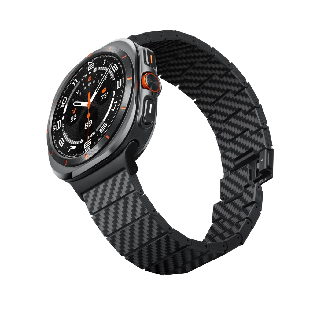 Premium Carbon Fiber Watch Band for Samsung Galaxy Watch 4/5/6 - Lightweight Durable Strap for Men & Women - Perfect for Workouts, Outdoor Activities & Daily Wear