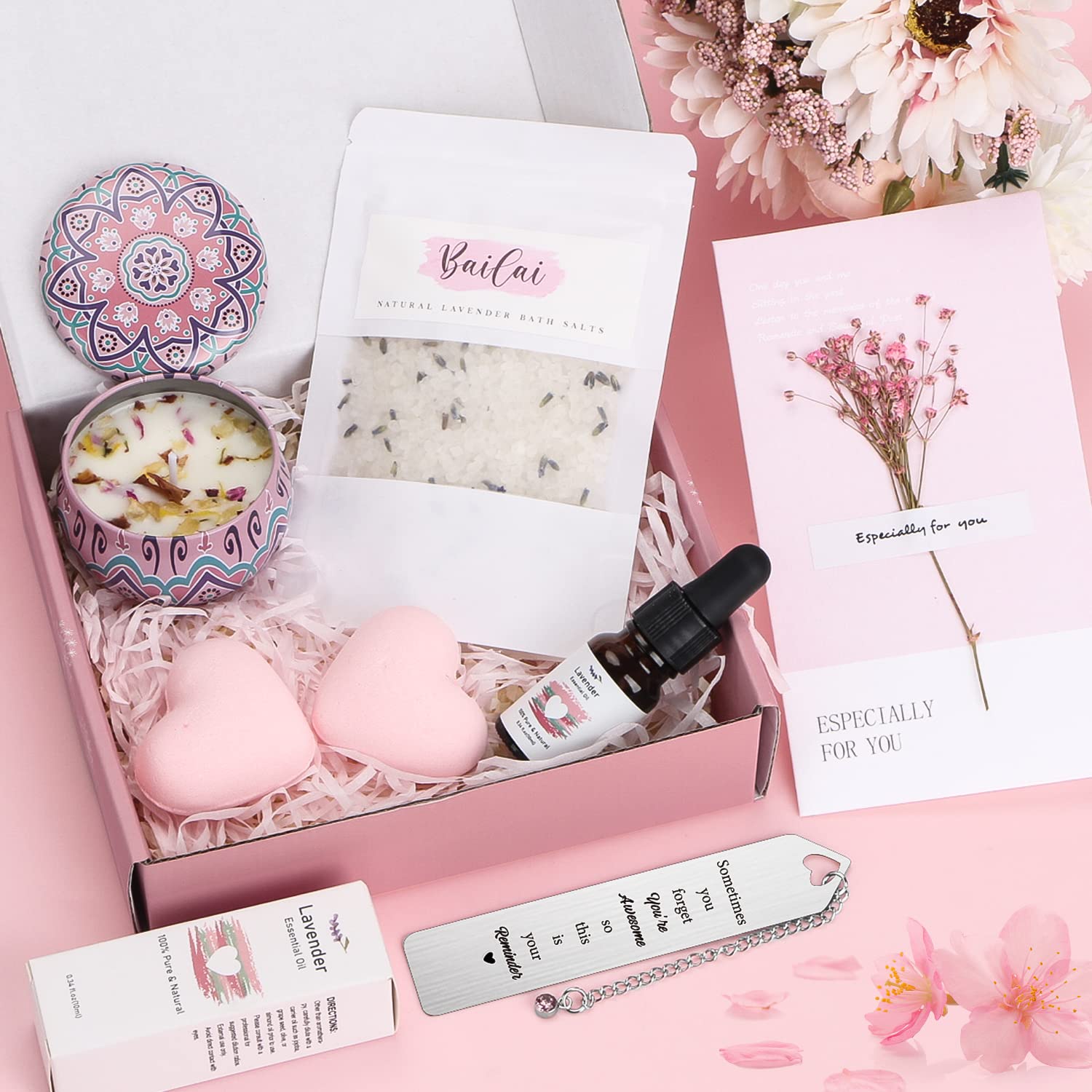 **Luxury Self Care Gift Box for Women - Spa Bath Set with Relaxing Essentials, Birthday & Wellbeing Present for Her, Best Friend, Sister - Perfect for Book Lovers, Readers & Relaxation at Home**