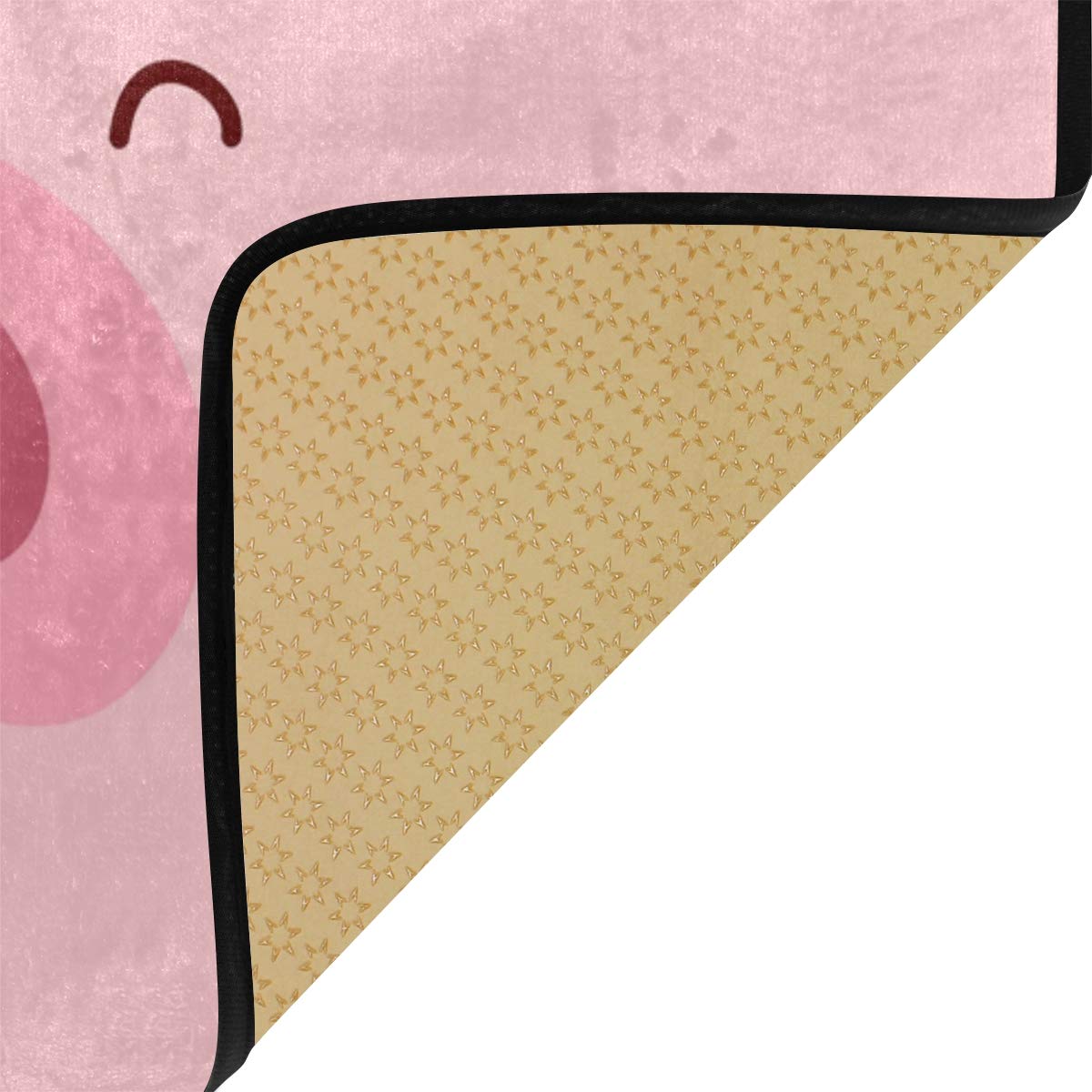 Cute Pig Pink Non-Slip Kitchen Rugs - Soft Bath Mat & Runner for Home Decor (39