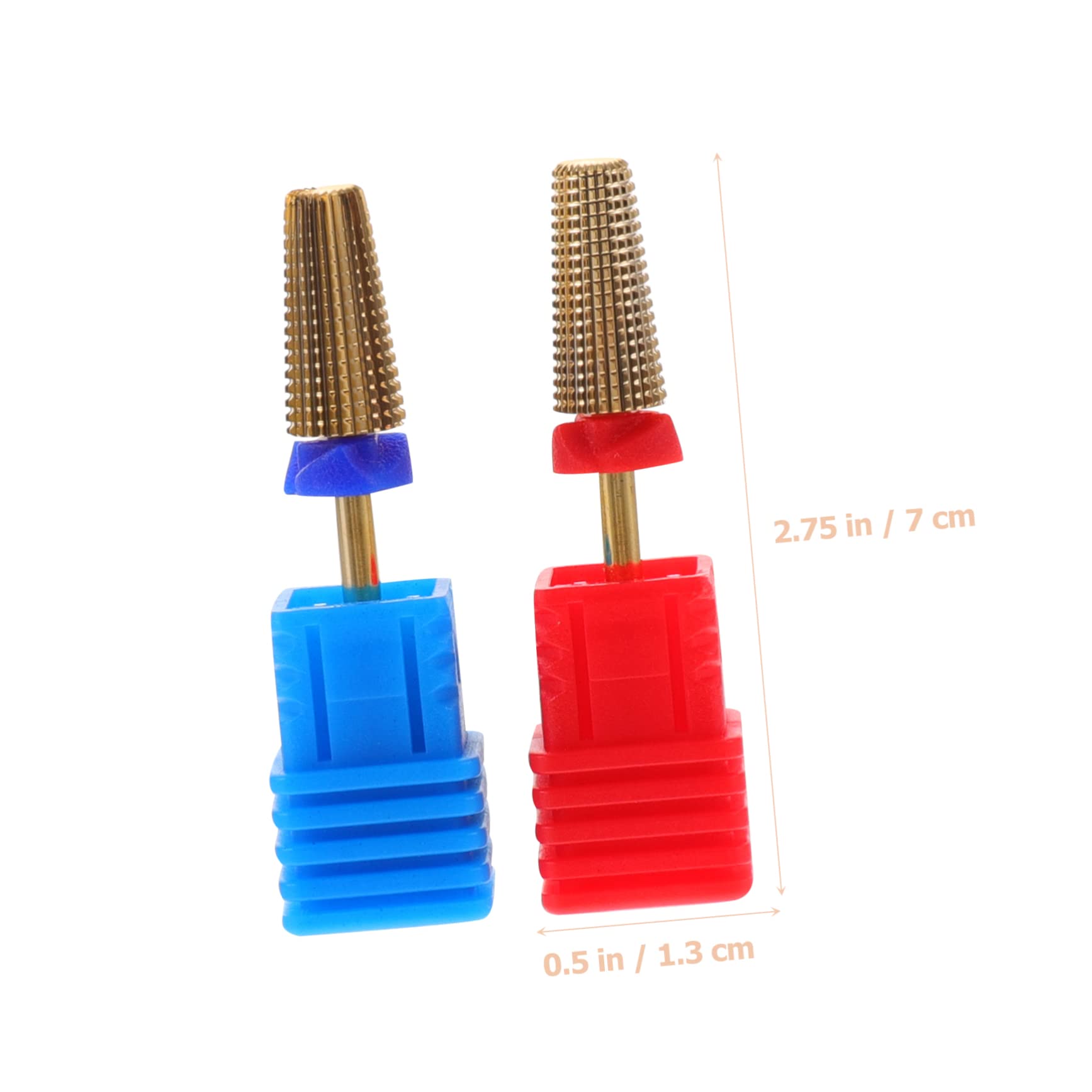 Professional Nail Drill Bits Set for Acrylic Nails & Cuticle Care - 2PCS High-Speed Manicure Drill Bits Kit for Home Salon & Nail Art - Perfect for DIY Gel Nails, Acrylic Extensions & Pedicures