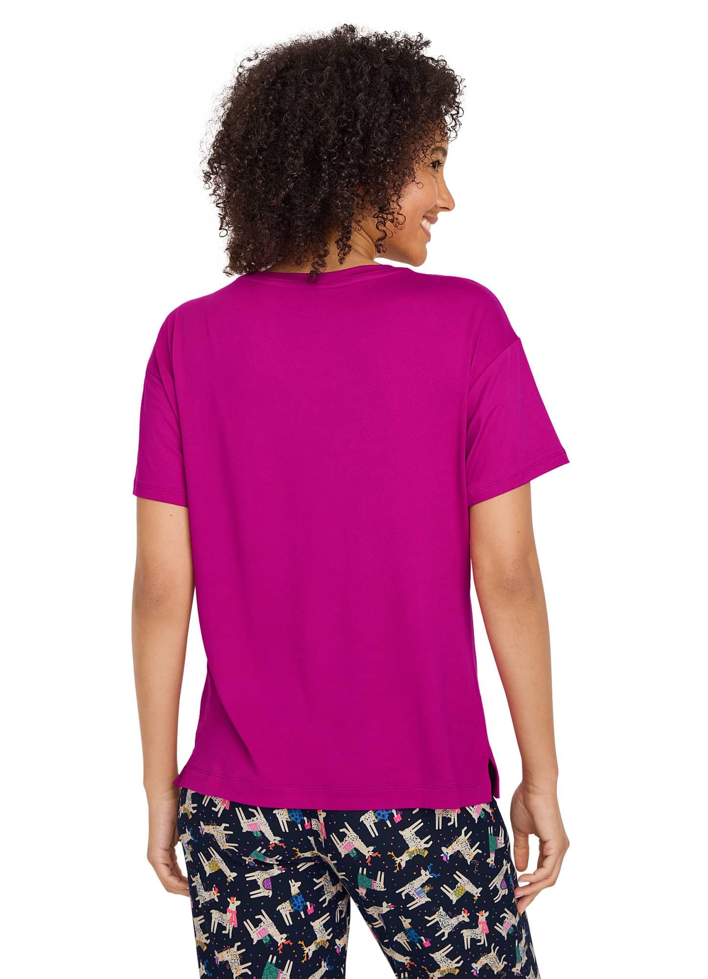 Jockey Women's Soft Essentials Short Sleeve Sleep Tee - Comfortable Cotton Pajama Top for Lounge & Sleep - Perfect for Nightwear, Relaxing at Home or Travel