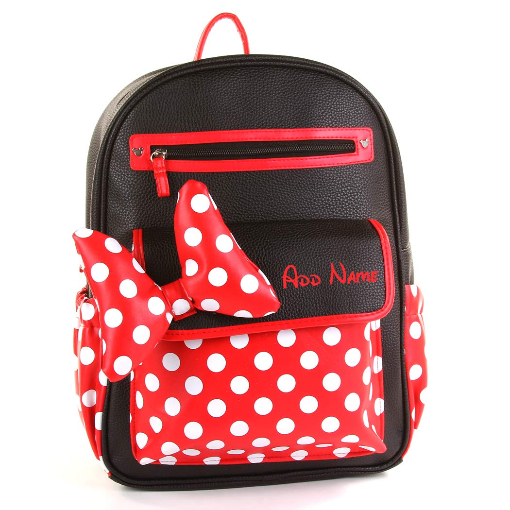 Personalized Disney Minnie Mouse Diaper Backpack Set - 3-Piece Baby Essentials for Travel, Daycare & Outings | Cute Nursery Organization & Gift Idea