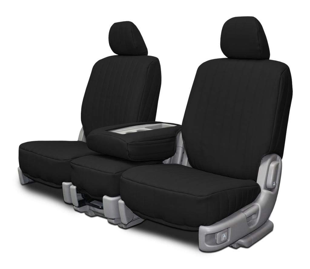 Custom Fit Seat Covers for Buick Lesabre Front 60/40 Split Bench - Black Vinyl Fabric - Perfect for Car Interior Protection & Style Upgrade