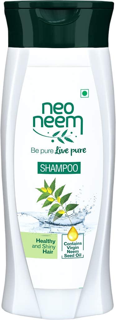 GNFC Neo Neem Shampoo 200ml (Pack of 2) - Natural Anti-Dandruff & Scalp Care for Healthy Hair - Perfect for Daily Use & Sensitive Scalp