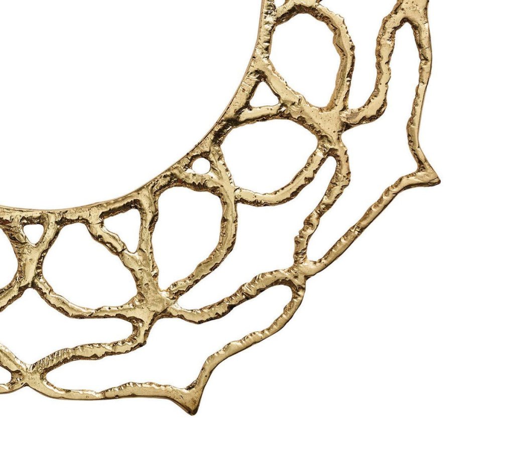 Premium Gold Sahara Charger Plates - Set of 4 for Elegant Dinner Parties, Wedding Receptions & Formal Dining Decor