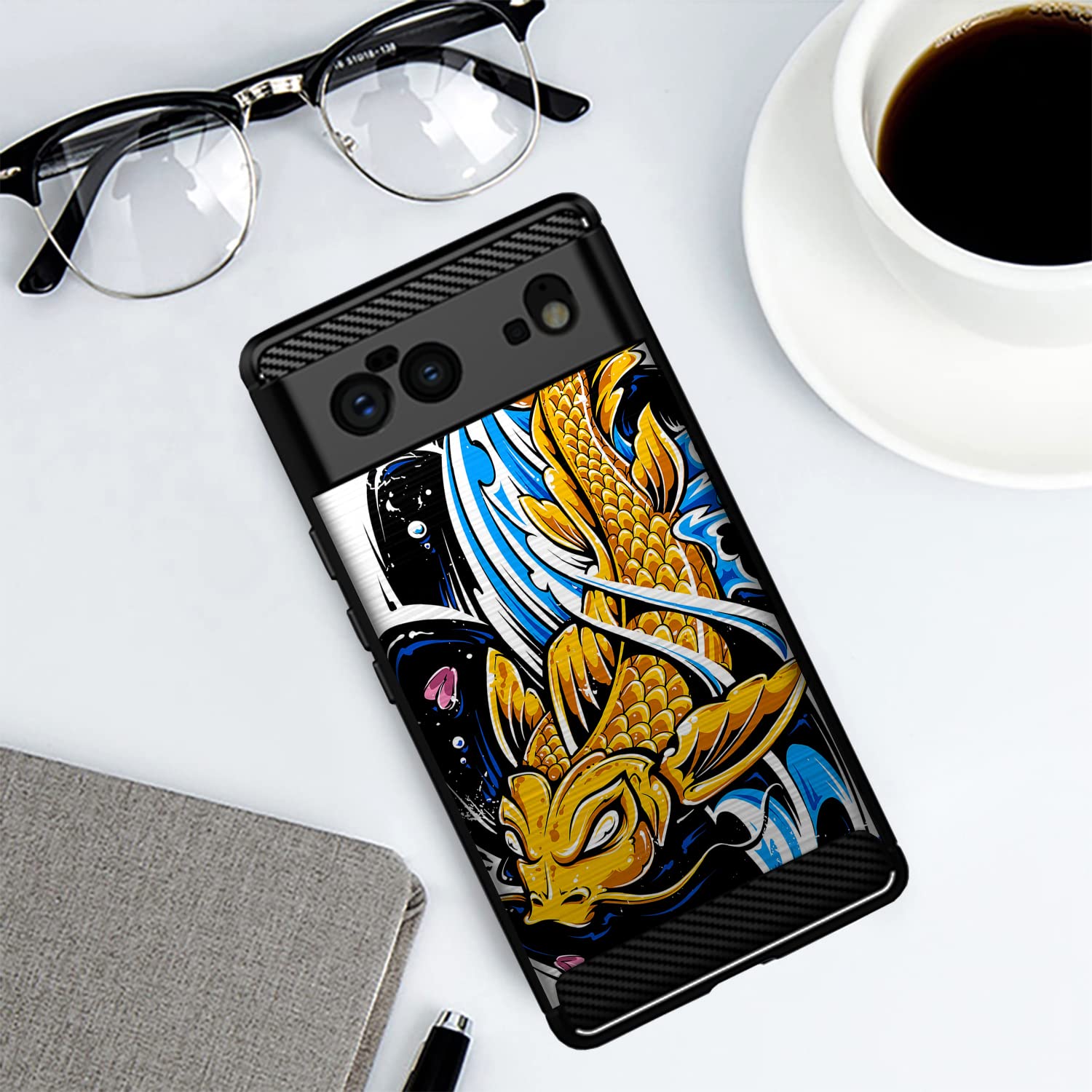 Google Pixel 6 Case (2021) - Koi Fish TPU Cover | Slim Protective Phone Case for Daily Use