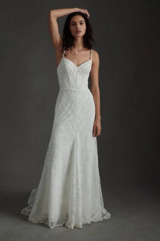 BHLDN Rish Anna Gown - Elegant Wedding Dress for Brides | Perfect for Beach, Garden & Formal Ceremonies